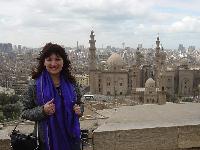 Вид на Kаир с мечети Мохамеда Али.